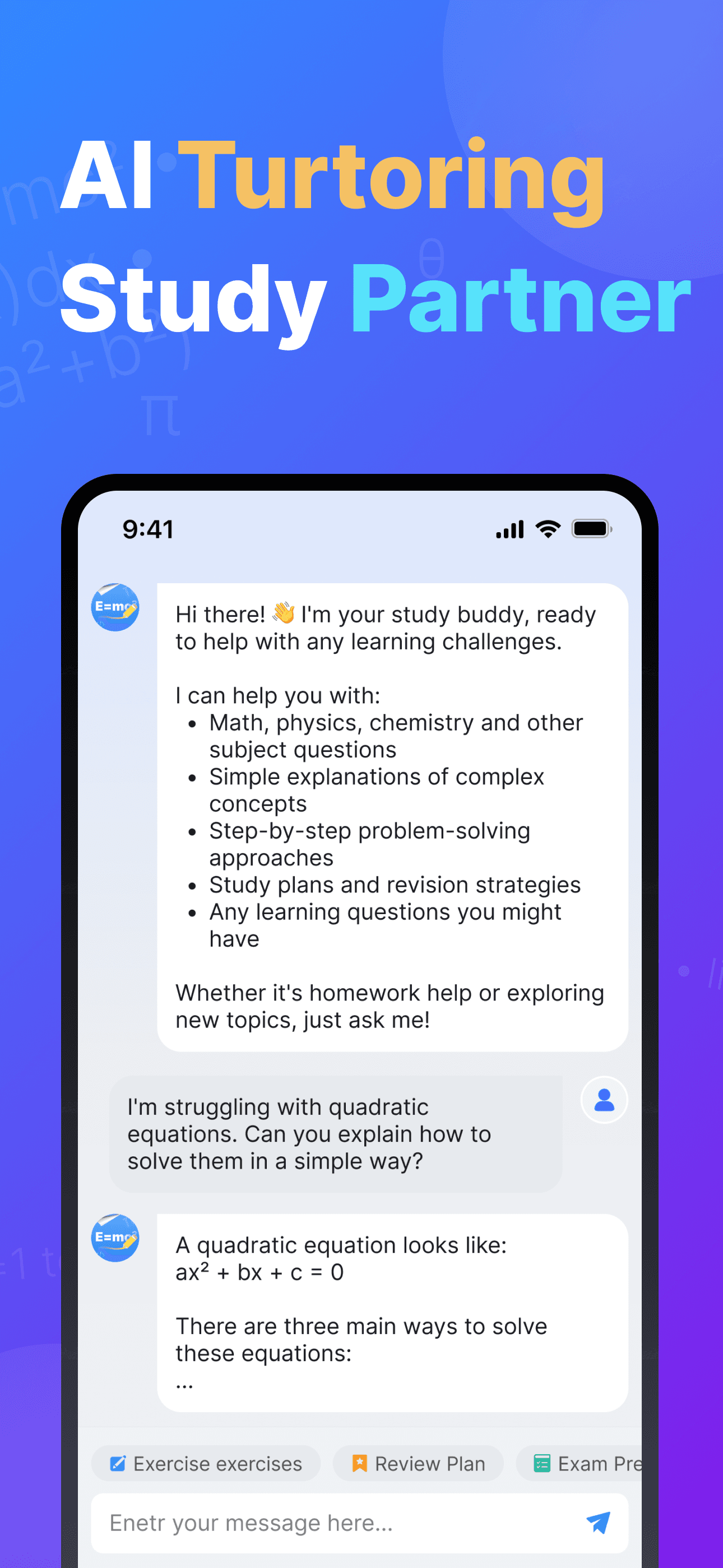 AI Tutor Screenshot